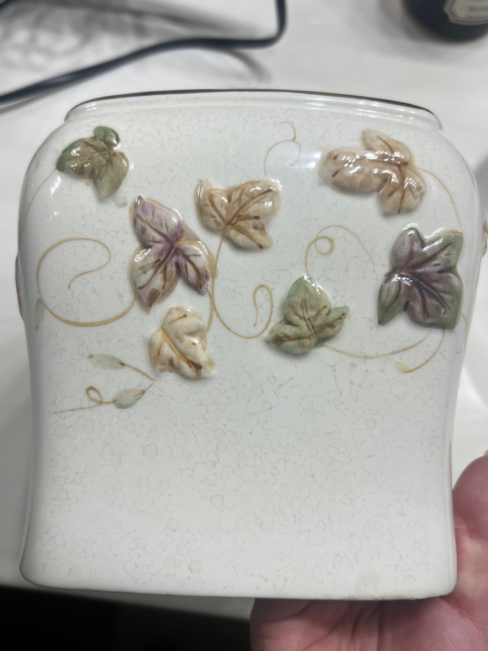 Fall Ceramic Decorative Tissue Dispenser Vintage